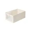 Malla para Ventana Frontal Caja de Almacenamiento de Tablero de Polipropileno Algodón y Lino Plegable Lavable Cajón Deslizante para Almacenamiento de Pantalones Ropa Interior Armario Caja Completa