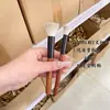 Pincel de Maquillaje para Rubor con Puntos de Pelo Animal, Cabezal Plano, Tamaños Grande y Pequeño, Pincel de Maquillaje de Pelo Animal, Especializado para Rubor, Iluminador y Fijación de Maquillaje, No Irritante