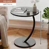 Mesa pequeña minimalista moderna mesa de café pequeña móvil mesa de noche para sala de estar dormitorio mini mesa de esquina estante de almacenamiento para el hogar