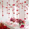 Guirnalda Creativa de 10 Árboles de Navidad de Papel 3D Cadena de Adornos Navideños Decoraciones Colgantes para Fiestas Suministros para Decoración de Pared y Techo