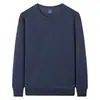 Moletom pesado de algodão 320g, masculino, cor sólida, gola redonda, design de ombro caído, caimento solto, manga longa, top moletom masculino para outono