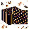 ZJ020 Papel de Seda Quadrado Doce Halloween Festa Louça de Festa Descartável de Papel para Festa