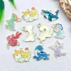 Pendente DIY de Animal Dinossauro Desenho Animado Fofo Transfronteiriço Pingente para Chaveiro Brincos Acessórios de Joia Liga