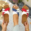 Nuevas Sandalias de Playa de Verano 2026 Talla Grande Bloques de Color, Sandalias Casuales de Contraste de Color con Suela Gruesa Ligeras, Zapatos de Mujer de Moda Transfronterizos