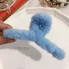 Clip para el Cabello de Felpa de Imitación de Piel de Conejo Clip para el Cabello Coreano de Otoño e Invierno Clip Grande de Tiburón Estilo Suave Accesorios para el Cabello Venta al por Mayor