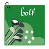 Toalha de Golfe, Pano de Limpeza de Taco de Golfe Magnético, Toalha Esportiva de Microfibra Absorvente de Suor com Gancho