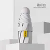 Mini paraguas cápsula 50% de descuento para uso tanto soleado como lluvioso, sombrilla solar para mujer, paraguas de bolsillo ligero y portátil, regalo de paraguas con logotipo personalizado