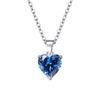 Pendientes de circonita de amor para mujer, anillo creativo con forma de corazón, collar con colgante, conjunto de tres piezas, personalizado, decoración de alta gama