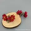 Grampo de Cabelo Flor de Peônia Pequena Estilo Floresta Artificial Duas Cabeças Acessório de Cabelo Atmosfera Arranjo de Flores DIY Feito à Mão Adereço de Fotografia