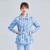Uniforme de enfermera floral de manga corta para mujer, traje de verano dividido, de manga corta, para residencias de ancianos, madres y bebés, maternidad, niñera, monos de cuidado bucal