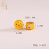 Cuentas Espaciadoras Redondas de Pedrería Hexagonal Chapadas en Oro Ojo de Libélula Huecas con Agujero Pasante Cuentas Barril Accesorios para Pulseras Collares Piezas Sueltas