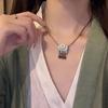 Collar de Mariposa con Colgante de Mariposa de Cerámica Estilo Étnico para Mujer, Diseño de Nicho de Lujo Ligero, Nueva Tendencia 2025, Colgante de Nuevo Estilo Chino