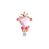 Fuente de joyería otoño e invierno nuevo chapado en plata piedra de hibisco doce signos del zodíaco chapado en oro rosa regalo de Navidad outlet de fábrica