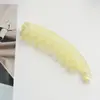 Novo Presilha Banana de Plástico de Alta Qualidade com Dentes para Grande Volume de Cabelo, Presilha Vertical Fashion, Base de Presilha Acessório Fresca e Doce