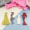 Molde Lindo de Cabeça e Corpo de Mulher Molde para Bolo de Fondant Molde para Massa de Modelar Resina Argila Macia Molde Artesanal