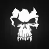 Decalque de Moto Caveira Adesivo Personalizado Tendência Diabo Marvel Punisher Tanque de Combustível Moto Adesivo Refletivo