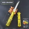 Juego Anime Ojos Sano 22cm Cuchillo de Rebote Molde Aleación de Zinc Artesanías Juguete Decoración No Cortante
