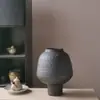Jarrón Vintage Viento Sedoso Jarra de Cerámica Gruesa Nuevo Estilo Chino Hecho a Mano Decoración de Casa de Huéspedes Estilo Zen Hotel Antiguo Casa de Huéspedes Vestido Suave