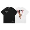 Camiseta deportiva informal de manga corta con estampado en V grande de VLONE, marca de moda transfronteriza europea y americana de 2024, para hombres y mujeres.