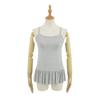 Camisola Base Estilo Doce e Picante Coreano para Mulheres Verão 2025 Novo Look Emagrecedor Top Base Interno Sem Mangas