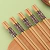 Palillos para Comer Individualmente, Un Palillo por Persona, Codificados por Color, Palillos de Bambú Estilo Chino, Uso para Adultos, Mayoreo, Vajilla para Regalo, Nuevo Estilo Chino