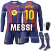 2526 Uniforme de Fútbol de Casa de Manga Larga del Barcelona No. 10 Camiseta Yamal No. 9 Lewandowski Set Nuevo de Invierno Otoño