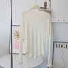 Camiseta Fina de Seda de Morera Suave y Sedosa con Mangas Largas para Mujer Primavera y Verano Camiseta Interior Elástica para Mujer