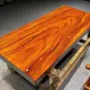 Mesa de Chá Okan de Madeira Maciça Placa Grande Estilo Chinês Mesa e Cadeira de Escritório para Chefe Combinação de Troncos