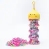 Nuevas Bandas Elásticas de Goma Gruesas de Colores Lindas para Niñas Verano Sencillas Gomas para el Cabello Elásticas de Alta Elasticidad Gomas para el Cabello de Niños Accesorios para el Cabello