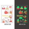 Nuevo en stock Más Vendido Luminoso Navidad Tatuaje Pegatina Fiesta Navideña Vidrio de Ventana Regalo de Navidad Decoración Pegatina