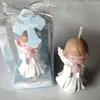 Pacote de Venda Direta da Fábrica Velas de Anjo em Formato de Coração para Homem e Mulher Bolo de Aniversário para Bebê e Criança Pequena Presentes de Casamento
