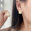 Pendientes de caja geométrica simple retro francesa, pendientes de nicho de alta gama, pendientes de moda para mujer 2024, nuevos pendientes al por mayor
