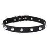 Collar de cuero con remaches estilo Harajuku, estilo japonés y coreano, estilo punk callejero, cadena de clavícula para mujer, collar de discoteca, joyería creativa