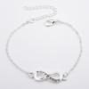 Pulsera Nueva de Productos Transfronterizos Europeos y Americanos, Pulsera de Moda y Personalizada, Pulsera del Número de la Suerte 8, Pulsera con Número 8 Incrustado de Diamantes para Mujer