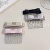 Peine para el Cabello con Lazo de Satén Estilo Ballet, Nuevo Peine Invertido, Pinza para Flequillo Lateral, Pasador de Princesa de Corona Alta, Accesorio para el Cabello