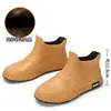 Botas de agua elegantes, duraderas y antideslizantes para hombre, botas de lluvia cortas, botas de pesca impermeables, zapatos de goma, botas de trabajo para cocina para hombre