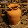 Novo vaso de flores secas estilo Zen chinês, vaso rústico de cerâmica para arranjos florais, decoração vintage para sala de estar, vaso de terracota estilo antigo para suculentas