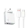 Adecuado para Cargador Rápido Europeo Xiaomi 120W Cable de Datos Tipo-C Cabezal de Carga para Teléfono Móvil USB de Doble Puerto 67W