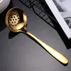 Cucharón de Sopa Creativo de Acero Inoxidable 304, Cuchara de Sopa para el Hogar, Cuchara Pública, Cuchara de Sopa para Hot Pot de Restaurante y Hotel, Venta al por Mayor por Fabricante