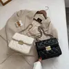 Bolsa Feminina Primavera Pequena 2022 Internet Popular Nova Moda Rhombic Chain Bag Internet Popular ins Shoulder Crossbody Bag