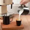 Boca Puntiaguda Acero Inoxidable 304 Taza para Arte Latte Café Cilindro para Arte Latte Máquina de Café Profesional Taza para Espumar Leche Utensilios