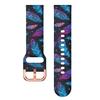Adequado para Pulseiras Samsung Watch4/5, Pulseira de Silicone Estampada Arco-Íris Huawei Gt3/4 22mm Universal