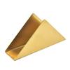 Porta servilletas vertical triangular de acero inoxidable dorado nórdico, porta servilletas metálico para restaurante y hotel, porta servilletas de cartón