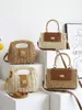 Bolso de nicho transfronterizo modelo nuevo 2026 moda femenina bolso tejido de paja para vacaciones en la playa y la costa, bolso de hombro y cruzado