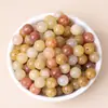 Pedras Naturais Soltas de Ágata Calcedônia Jade Dourado Seda Múltiplos Tamanhos para DIY Wenwan Pulseira de Mão Contas Espaçadoras Materiais Artesanais