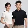 Camiseta de Trabajo a Medida con Solapa y Cremallera con Logo Impreso, Polo de Verano de Gama Alta de Secado Rápido, Camisa de Manga Corta para Grupo de Trabajo