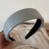 Diadema de Cuero Plisado Estilo Coreano para Mujer, Pinza de Esponja Retro de Nicho de Alta Gama, Accesorio para el Cabello de Diadema de Corona Alta