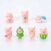 Criativo Bonito Porco Pequeno Animal Boneca DIY Decorações Cego Bolsa Acessórios Micro Paisagem Desktop Carro Pequenos Enfeites