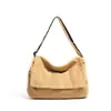 Bolsa de Ombro Vintage Simples de Lona Lavada Transfronteiriça para Homens, Bolsa Transversal Esportiva de Viagem Versátil de Grande Capacidade Casual para Mulheres