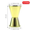 Venta al por mayor de fábrica taza medidora de acero inoxidable de doble cabeza taza Anz acero inoxidable vaso medidor de lados rectos vaso mezclador de bar de cócteles